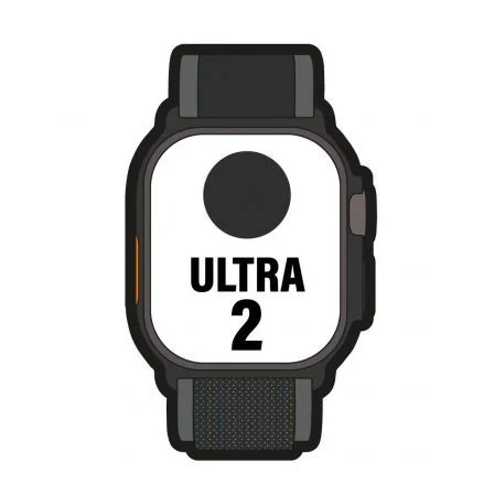 Apple Watch Ultra 2 GPS/Cellular 49mm Titanio Negro Correa Loop Trail Negro M/L Apple Watch Ultra 2 GPS/Cellular 49mm Titanio Negro Correa Loop Trail Negro M/L